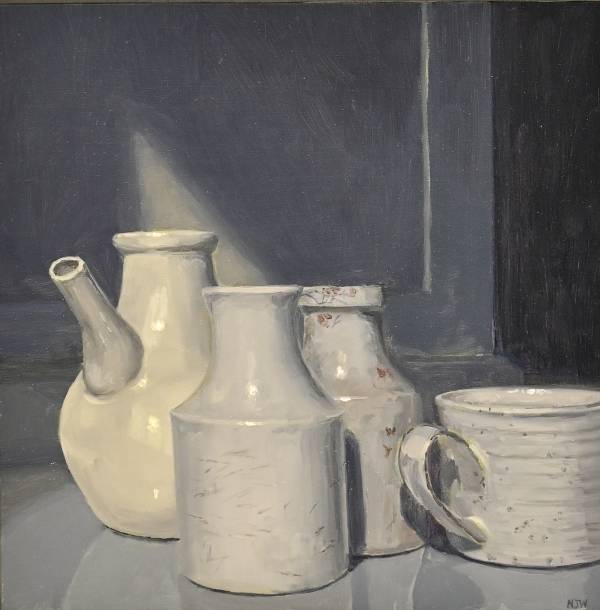 - Oil on Board, Painting by Nick J Williams, measuring 20 x 20 cm (H x W) framed at 33 x 33 cm £950